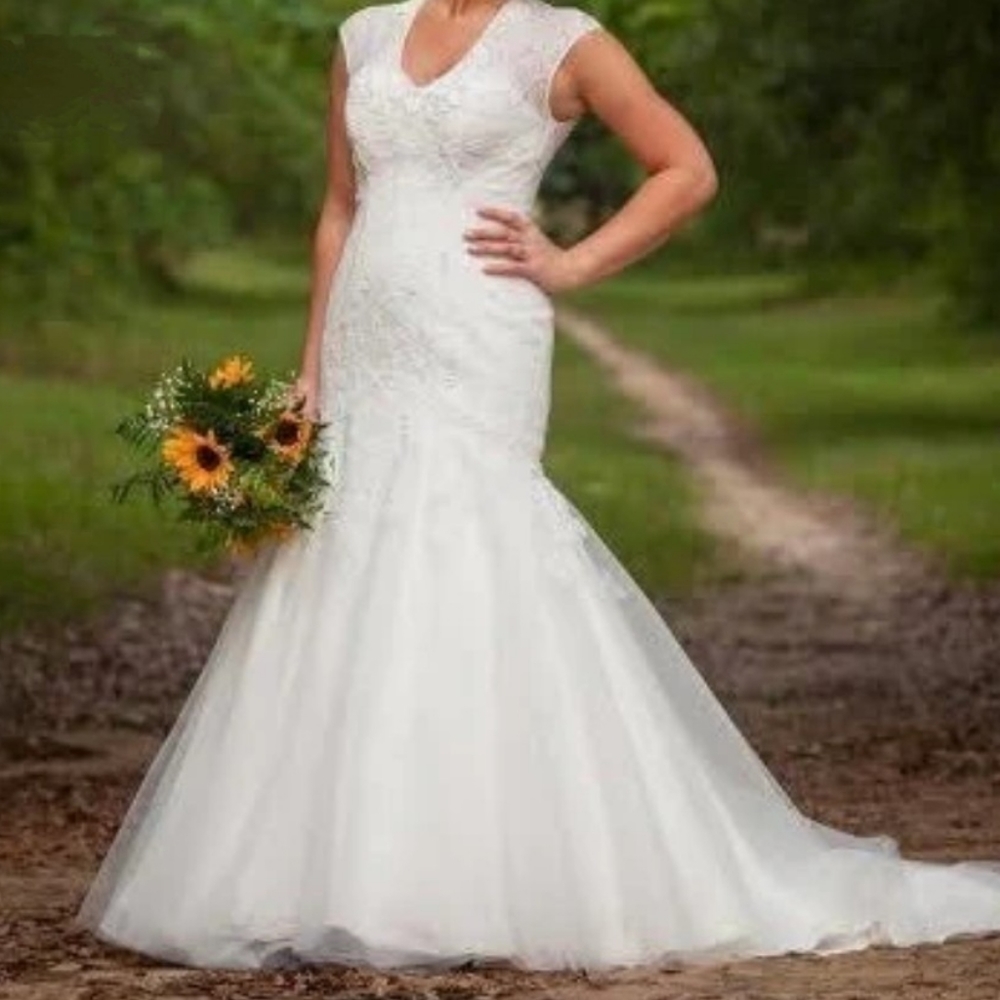 Wedding dress by David's Bridal